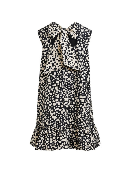  Essentiel Antwerp Open-back Ruffled Mini Dress - Black 