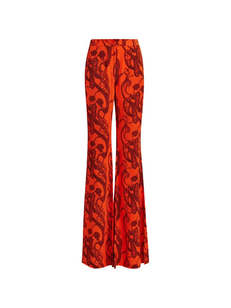  Essentiel Antwerp Paisley Flared Trousers - Orange 