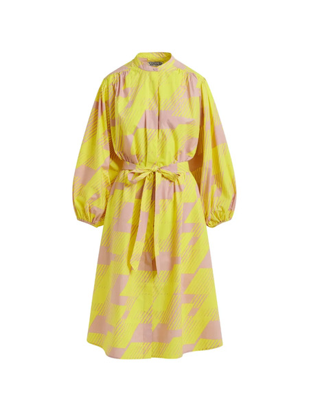  Essentiel Antwerp Patterned Midi Dress - Yellow 