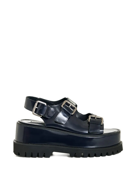  Essentiel Antwerp Platform Buckle Sandals - Blue 