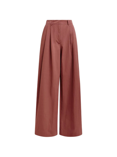  Essentiel Antwerp Pleated Trousers - Orange 
