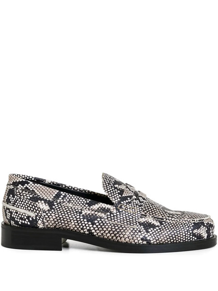  Essentiel Antwerp Snake-effect Loafers - Black 