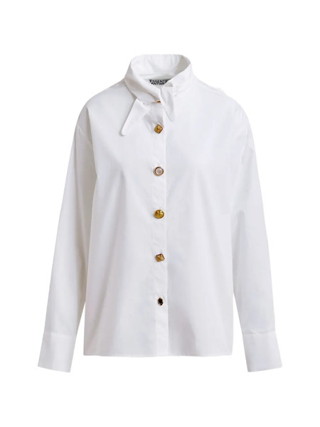 Essentiel Antwerp Tie-collar Shirt - White 