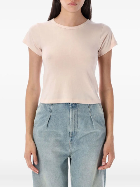  Eterne Short-sleeve Cropped Baby Tee - Pink 