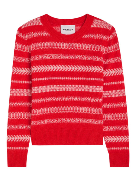  Etoile Amity Fair Isle Striped Sweater - Red 