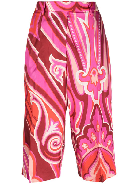  Etro All-over Graphic-print Shorts - Pink 