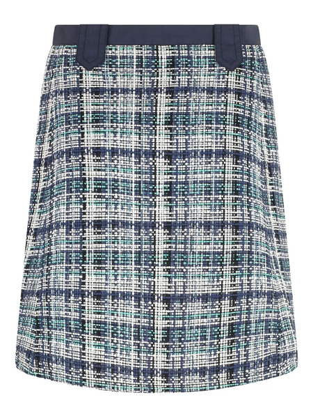  Etro Bouclé-knit Midi Straight Skirt - Blue 