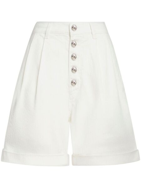  Etro Button-up Bermuda Shorts - White 