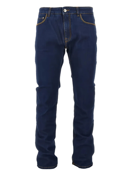 Etro Contrast-stitch Jeans - Blue 