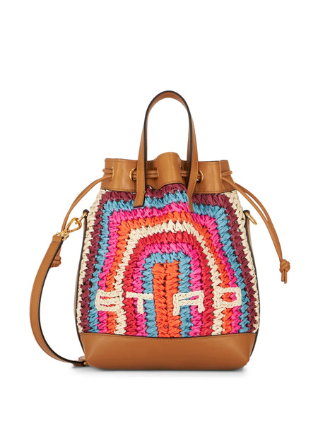  Etro Crochet Logo-detail Tote Bag - Brown 