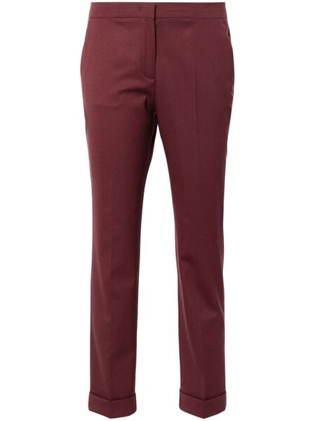  Etro Cropped Wool Trousers - Red 