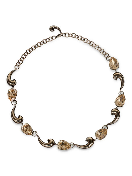  Etro Crystal-embellished Necklace - Silver 