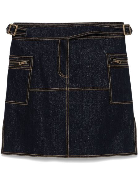  Etro Denim Mini Skirt - Blue 