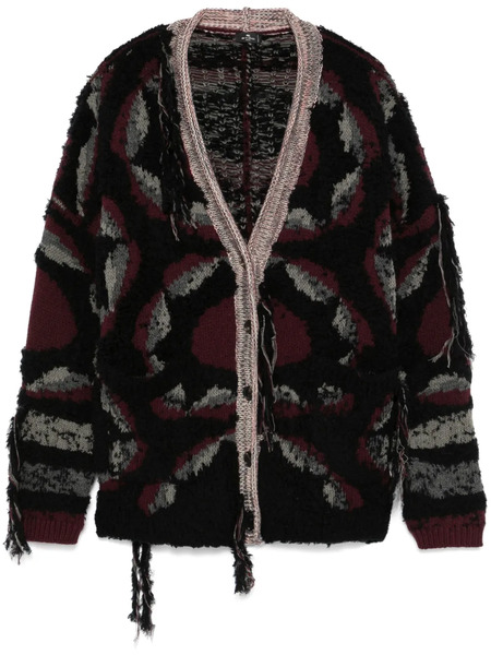  Etro Distressed-effect Cardigan - Black 