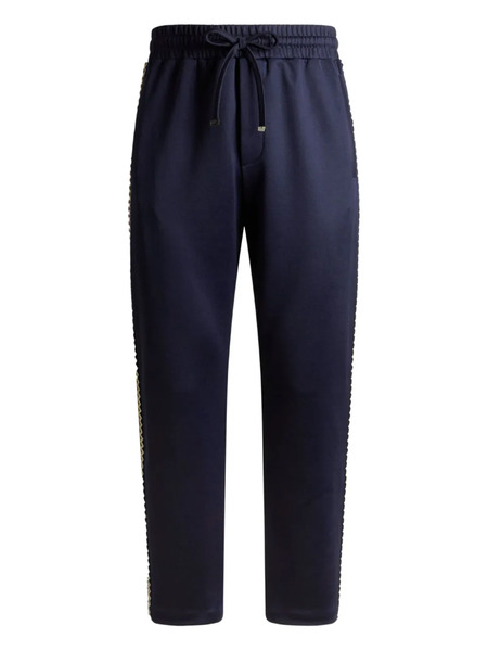  Etro Embroidered-band Trousers - Blue 