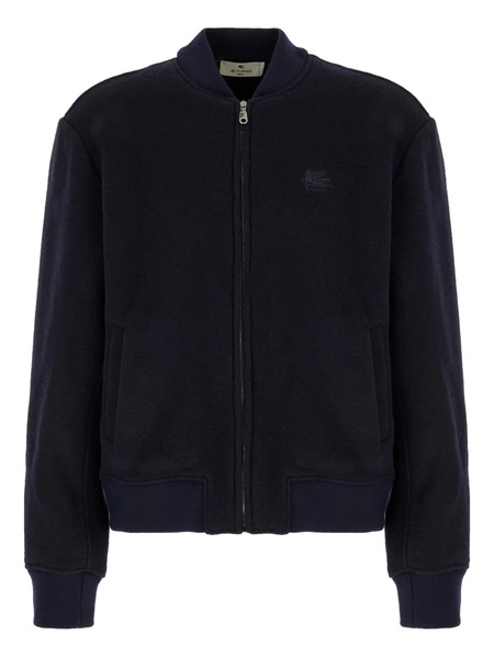  Etro Embroidered-logo Jacket - Blue 