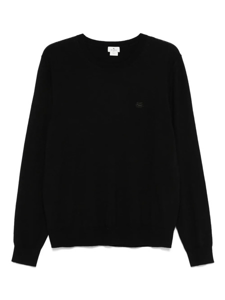  Etro Embroidered-logo Sweater - Black 