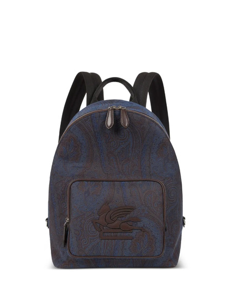  Etro Essential Paisley-pattern Backpack - Blue 