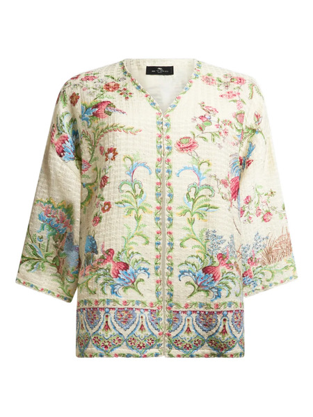  Etro Flora Fauna-motif Jacket - Neutrals 