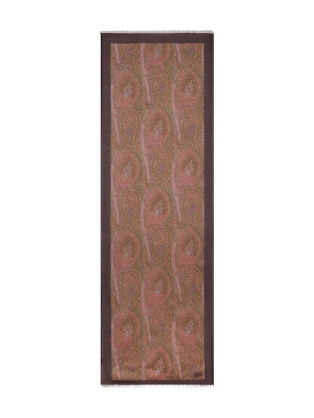  Etro Floral Paisley Scarf - Brown 