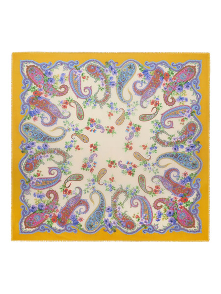  Etro Floral-paisley Shawl - Yellow 