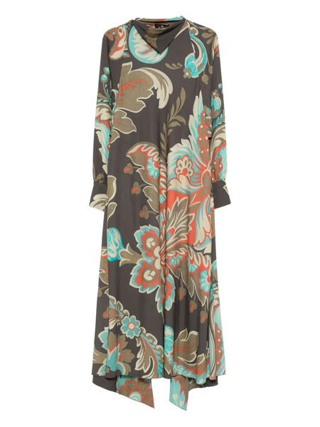  Etro Floral Print Dress - Brown 
