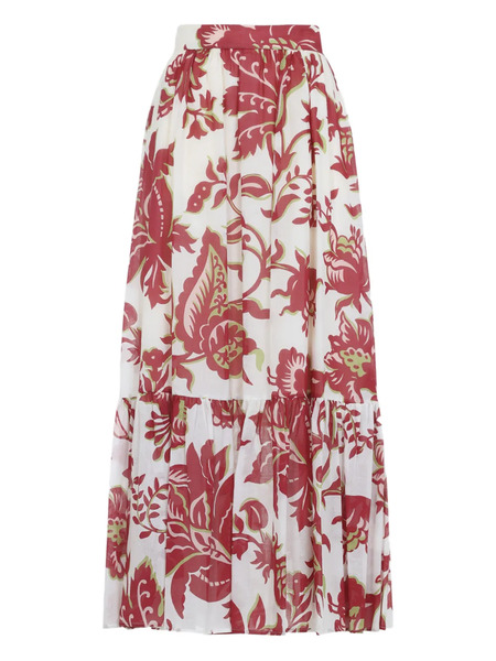  Etro Floral-print Maxi Skirt - White 