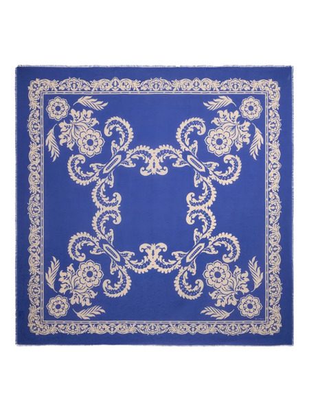  Etro Floral-print Shawl - Blue 