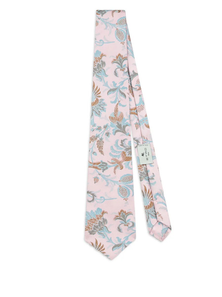  Etro Floral-print Tie - Pink 