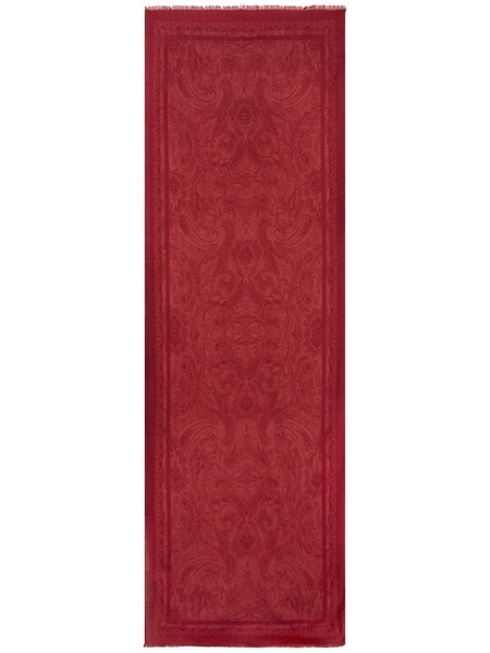  Etro Frayed Paisley-print Scarf - Red 