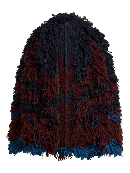  Etro Fur-stitch Jacket - Red 