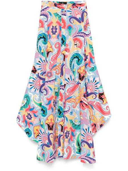  Etro Graphic-print Maxi Skirt - Yellow 