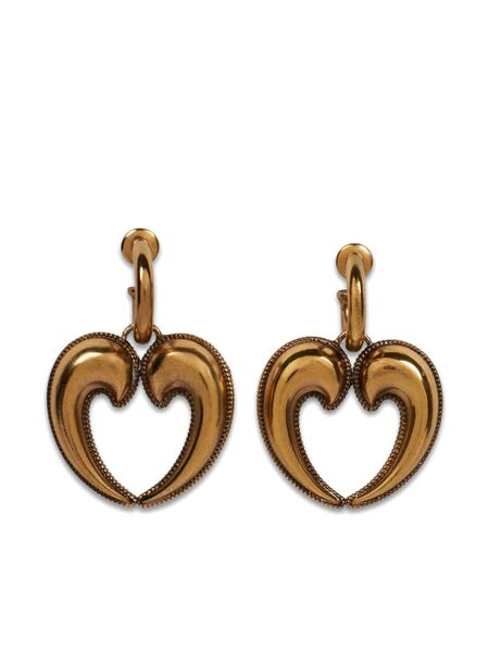  Etro Heart Drop Earrings - Gold 