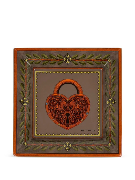  Etro Home Ceramic Tray (20cm X 20cm) - Brown 