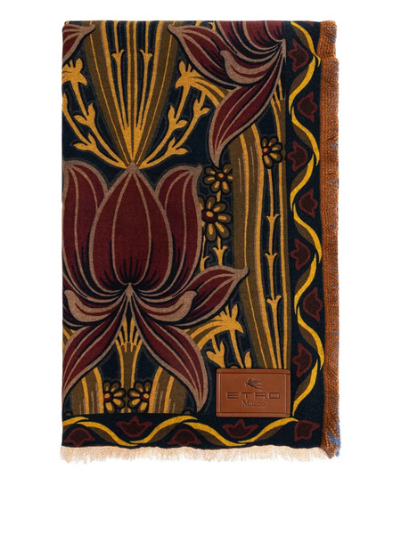  Etro Home Floral-print Blanket - Blue 