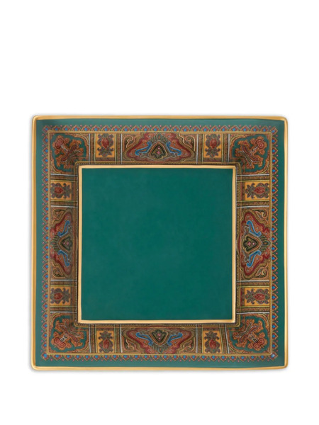  Etro Home Paisley-print Porcelain Tray - Green 