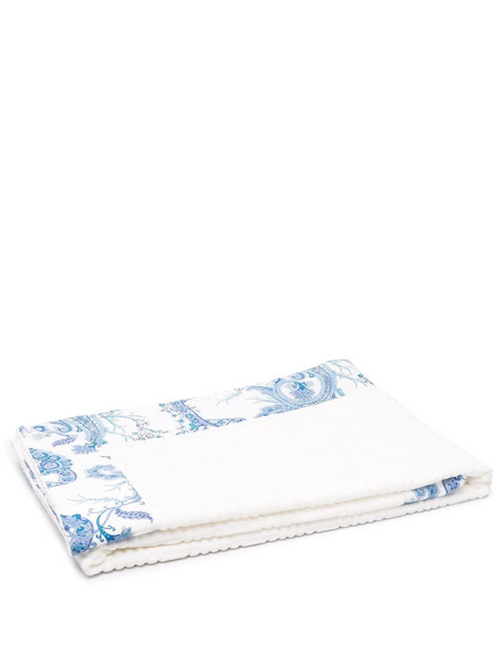  Etro Home Paisley-print Trim Beach Towel - White 