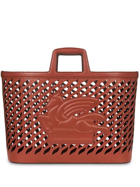  Etro Home Pegaso-motif Throw Blanket Holder - Brown 