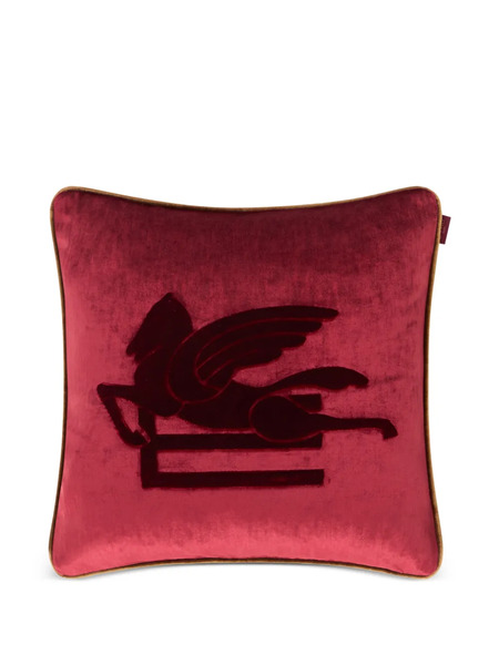  Etro Home Pegasus Appliqué Cushion - Red 