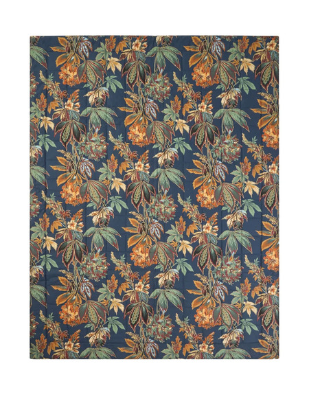  Etro Home Quilted Floral Blanket (130cm X 180cm) - Blue 