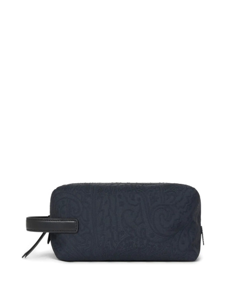  Etro Jacquard Wash Bag - Blue 