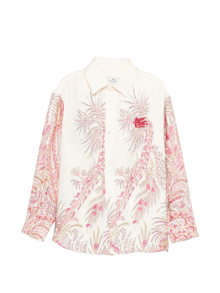  Etro Kids Floral Paisley Shirt - Neutrals 