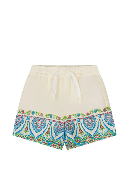  Etro Kids Floral-print Shorts - Neutrals 