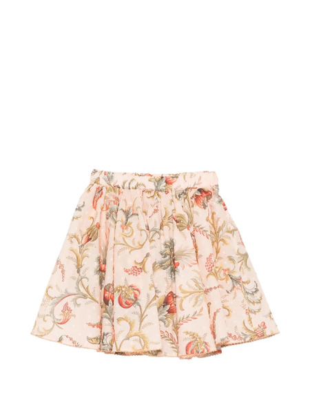  Etro Kids Floral-print Skirt - Pink 