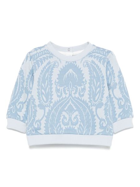  Etro Kids Jacquard-pattern Sweatshirt - Blue 