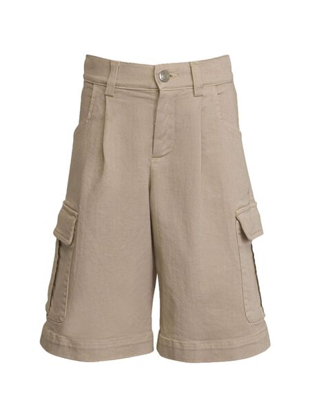  Etro Kids Logo-embroidered Cargo Shorts - Neutrals 