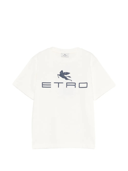  Etro Kids Logo Graphic T-shirt - Neutrals 