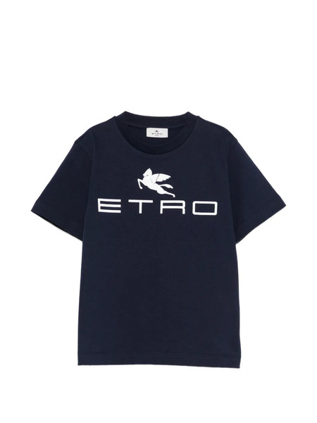  Etro Kids Logo T-shirt - Blue 