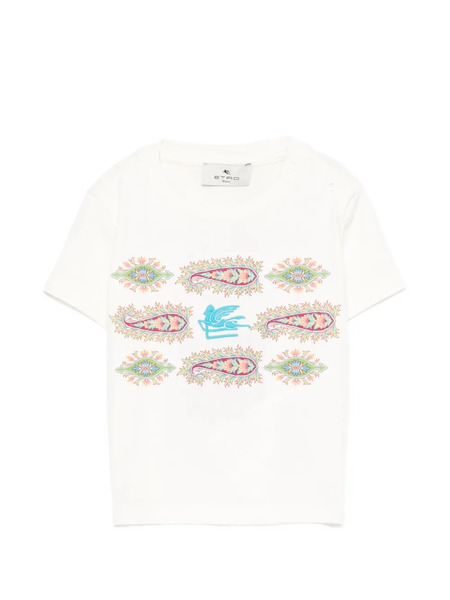  Etro Kids Paisley Graphic T-shirt - Neutrals 
