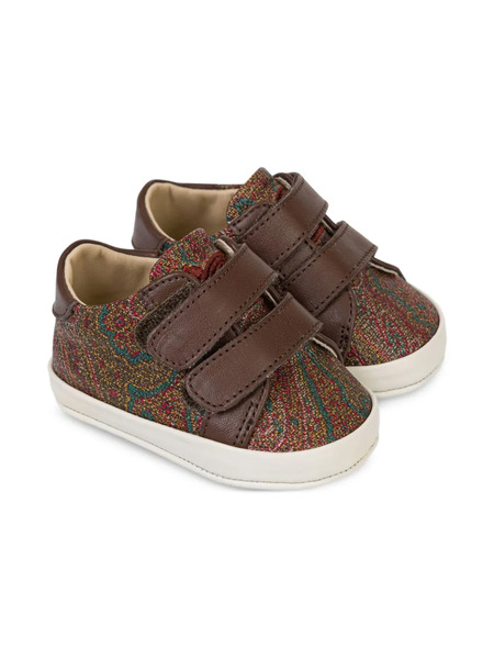  Etro Kids Paisley Jacquard Trainers - Brown 
